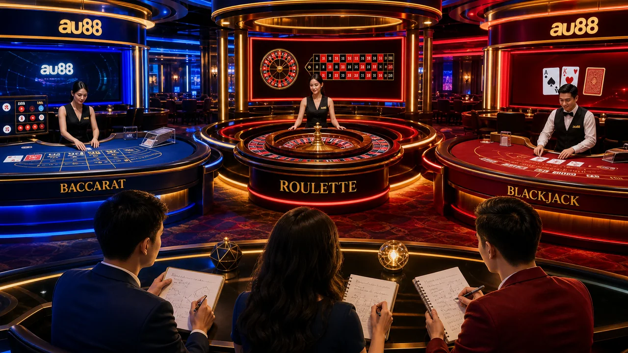 Giải mã nhịp chơi: nên chọn baccarat roulette hay blackjack trên au88?